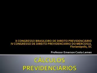 c lculos previdenci rios