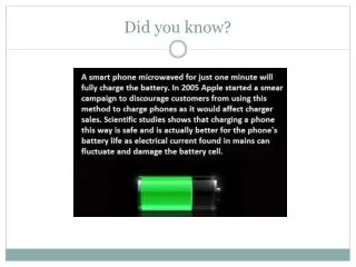 did you know