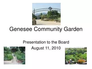 Genesee Community Garden