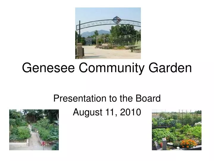 genesee community garden