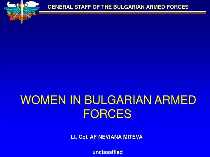 women in bulgarian armed forces