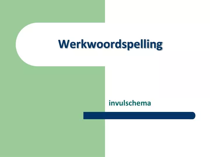 werkwoordspelling