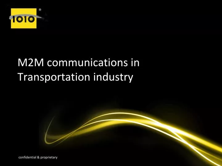 m2m communications in transportation industry