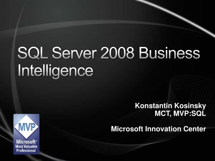 s ql server 2008 business intelligence