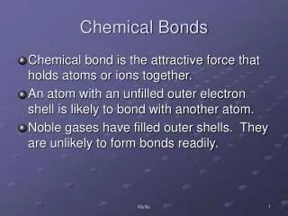 Chemical Bonds