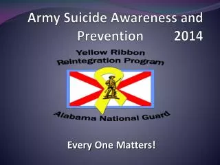 Army Suicide Awareness and Prevention 2014