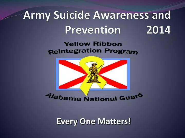 army suicide awareness and prevention 2014