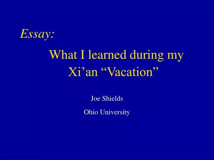 what i learned during my xi an vacation