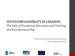 The Economic and Social Council, Beirut 22-23 September, 2014