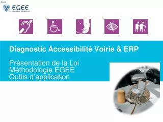diagnostic accessibilit voirie erp pr sentation de la loi m thodologie egee outils d application