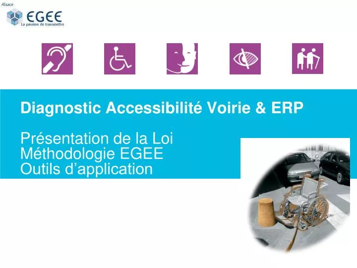 diagnostic accessibilit voirie erp pr sentation de la loi m thodologie egee outils d application