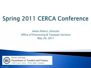 Spring 2011 CERCA Conference