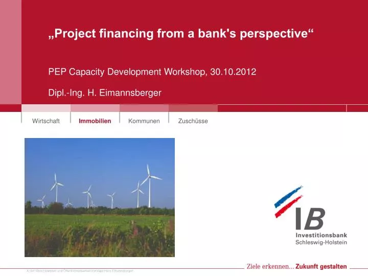 project financing from a bank s perspective