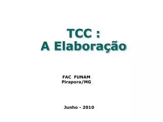 tcc a elabora o
