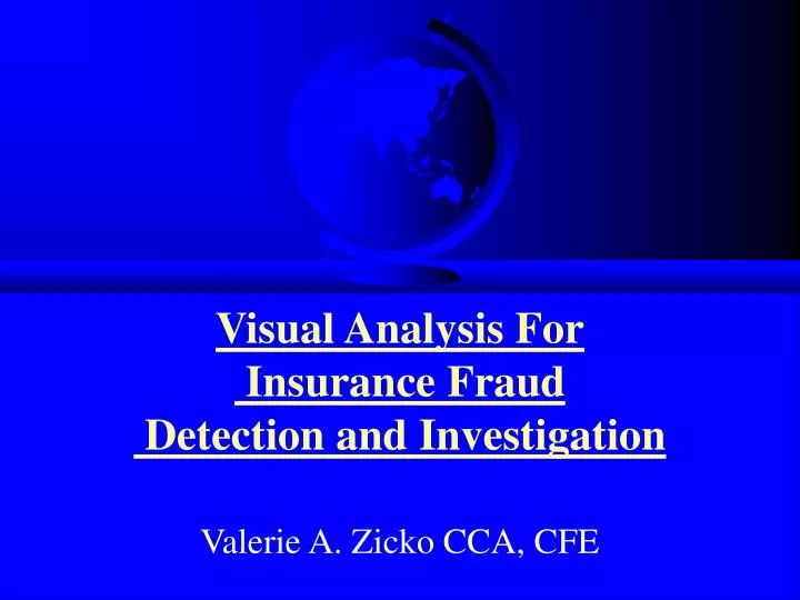 visual analysis for insurance fraud detection and investigation