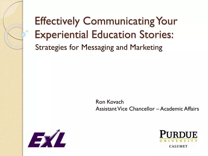 effectively communicating your experiential education stories