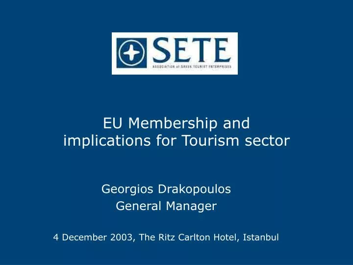 eu membership and implications for tourism sector