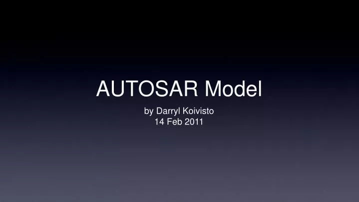 autosar model