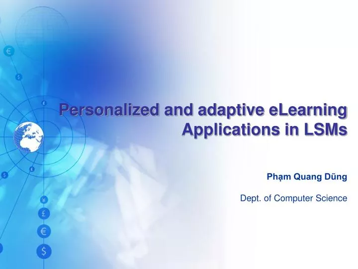 personalized and adaptive elearning applications in lsms
