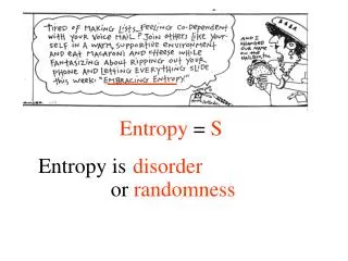 Entropy = S