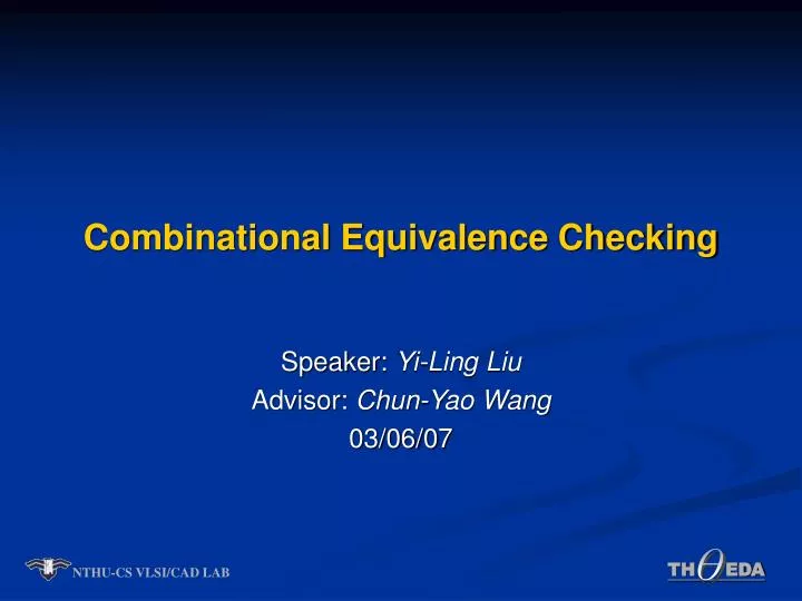 combinational equivalence checking