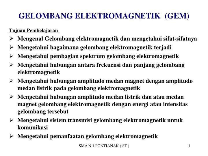gelombang elektromagnetik gem