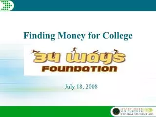 Finding Money for College