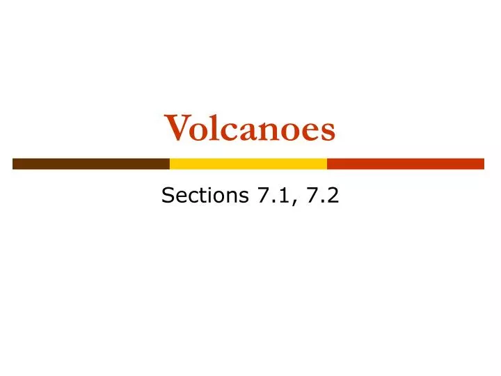 volcanoes