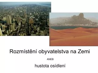 rozm st n obyvatelstva na zemi
