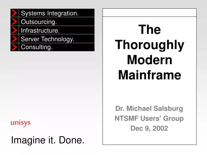 the thoroughly modern mainframe