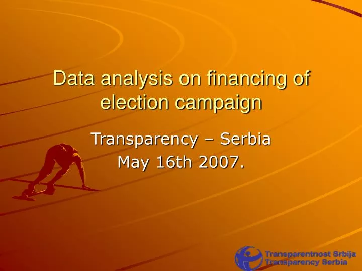 data analysis on financing of election campaign
