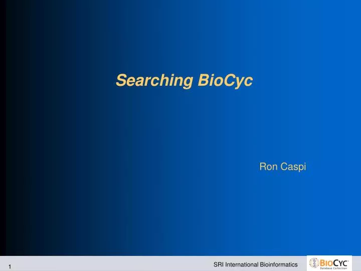 searching biocyc