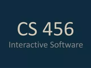 CS 456