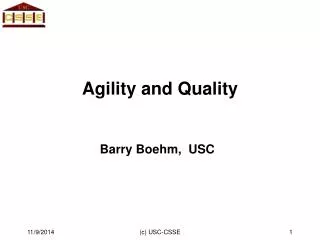 Agility and Quality