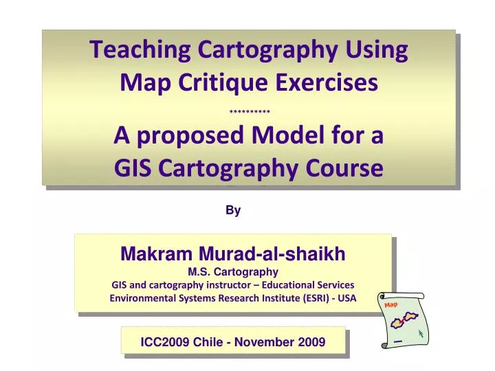 teaching cartography using map critique exercises a proposed model for a gis cartography course