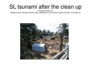 SL tsunami damaged homes and lives