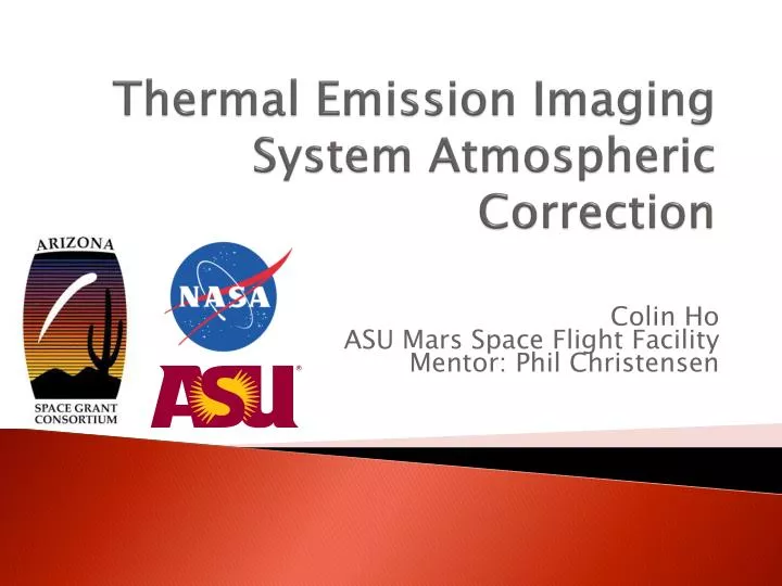thermal emission imaging system atmospheric correction