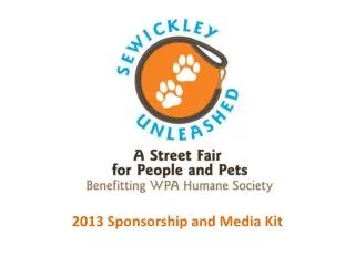 2013 Sponsorship and Media Kit