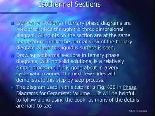 Isothermal Sections