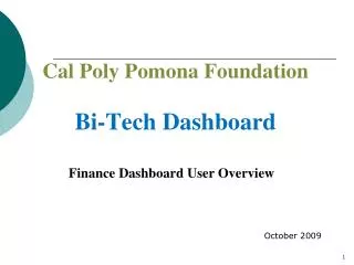 Finance Dashboard User Overview