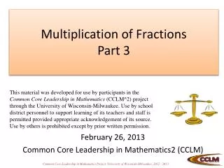 Multiplication of Fractions Part 3