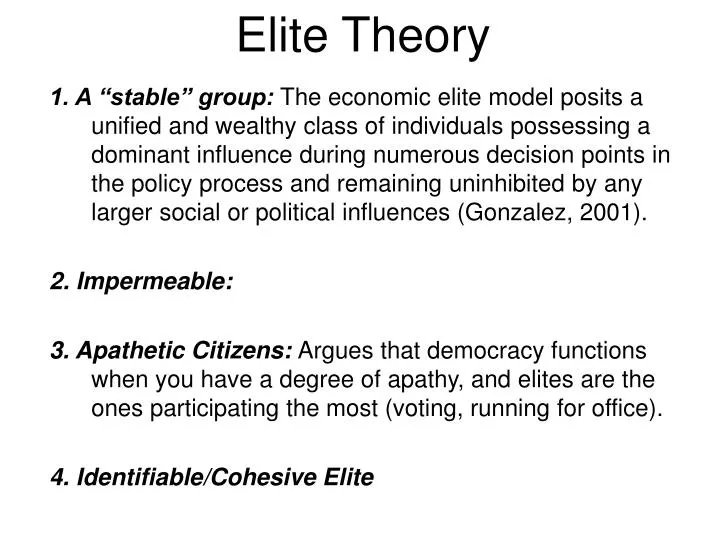 elite theory