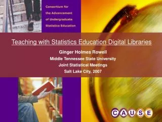 Teaching with Statistics Education Digital Libraries