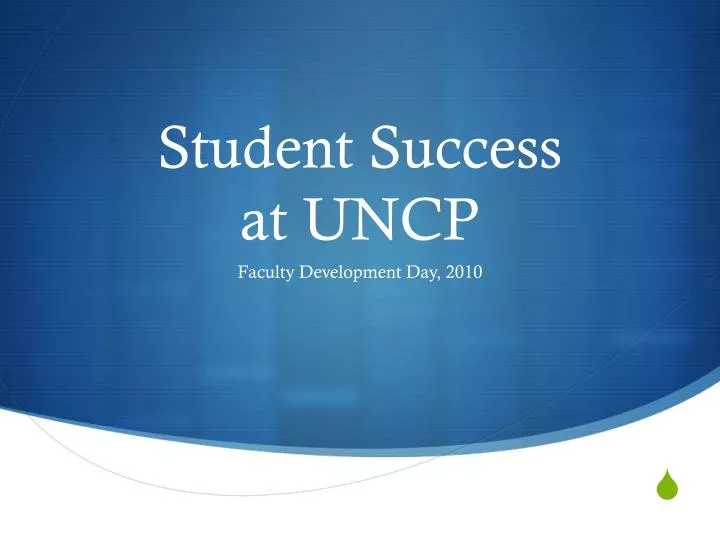 student success at uncp