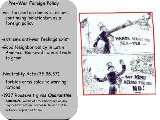 Pre-War Foreign Policy