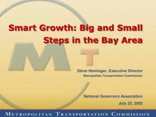 Smart Growth: Big and Small Steps in the Bay Area