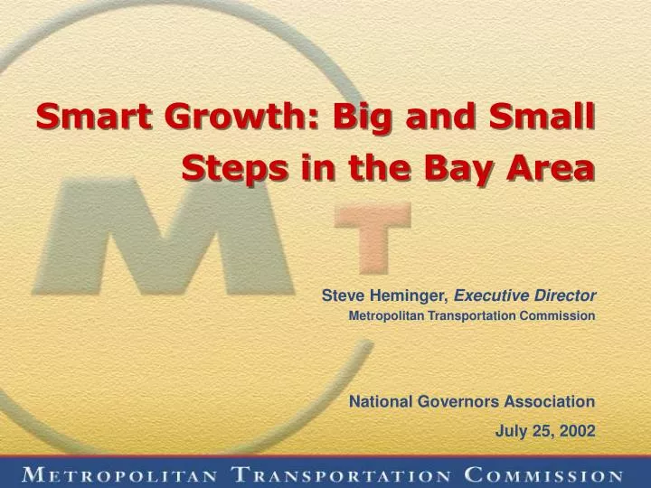 smart growth big and small steps in the bay area