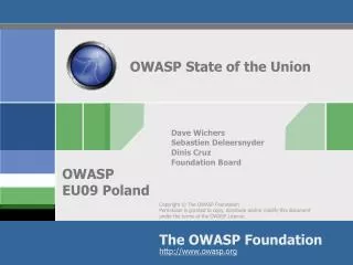 OWASP State of the Union