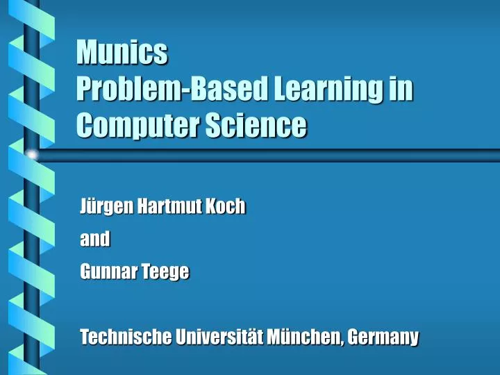 munics problem based learning in computer science