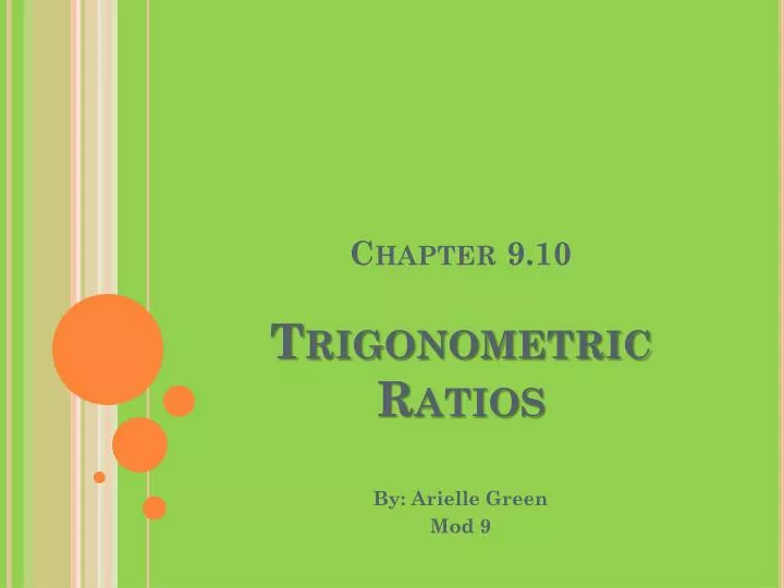 chapter 9 10 trigonometric ratios